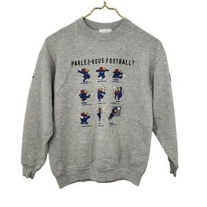 Vintage France 98 Coupe Du Monde Football Sweatshirt Size Small‎ Grey World Cup